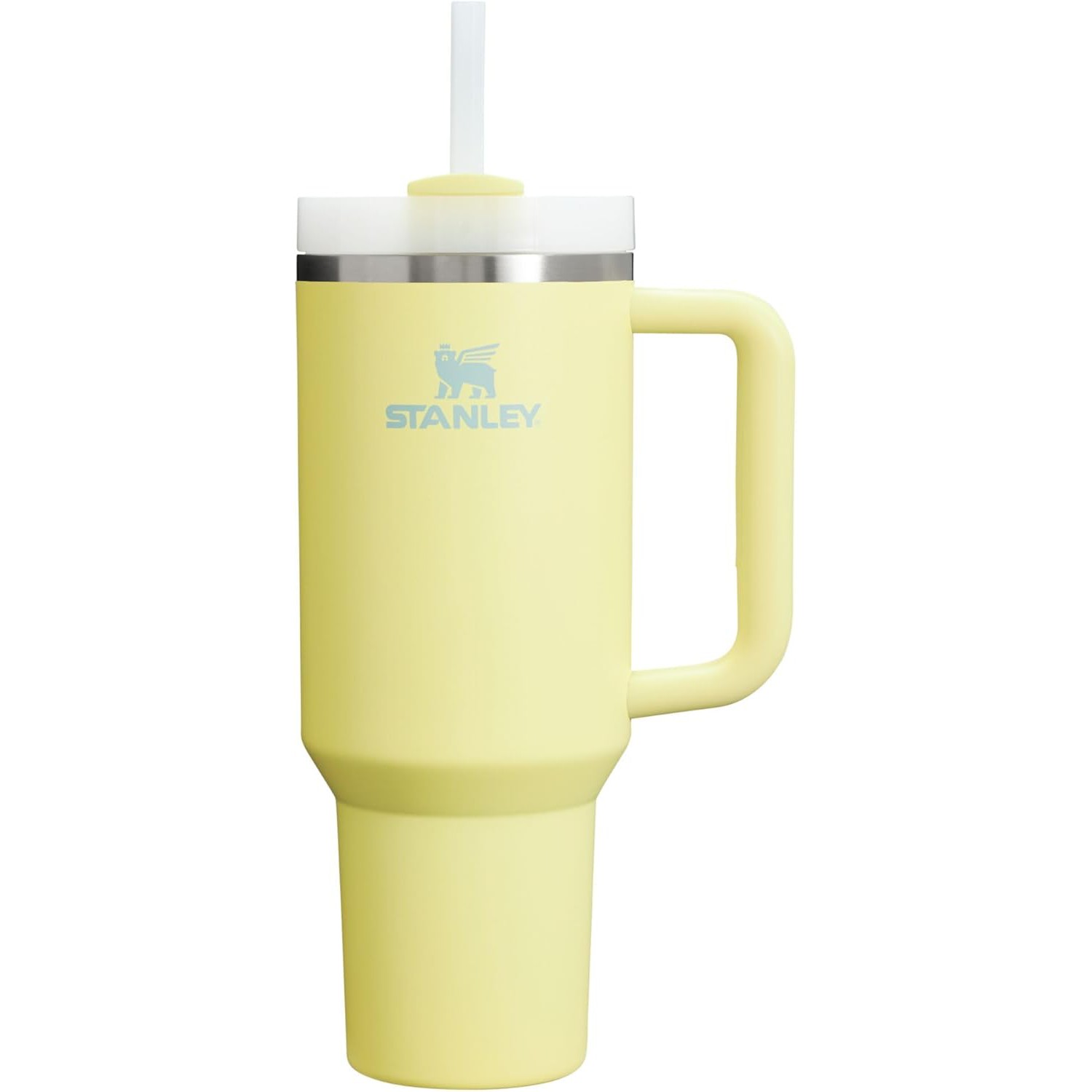 STANLEY Quencher H2.0 Tumbler with Handle and Straw 40 oz | Flowstate 3-Position Lid | Cup Holder Compatible for Travel | Insulated Stainless Steel Cup | BPA-Free | Pomelo
